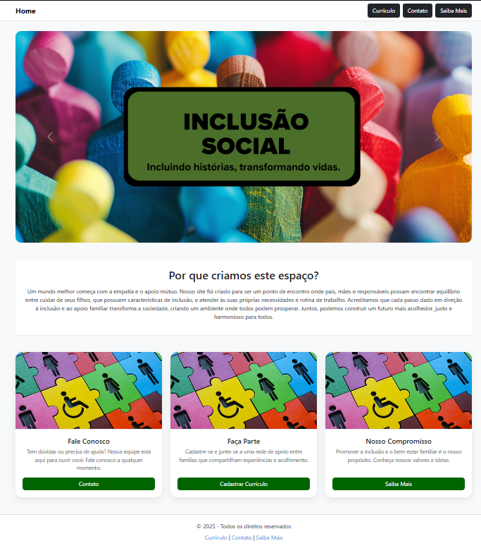 Site de Apoio à Inclusão Social